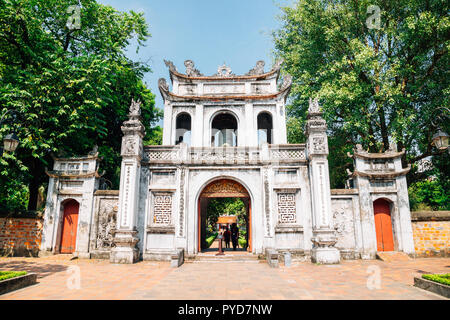 Tempel der Literatur in Hanoi, Vietnam Stockfoto