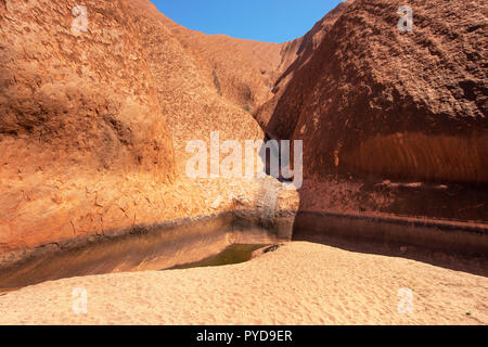 Mutitjulu Wasserloch, Uluru (Ayers Rock), Northern Territory, Australien Stockfoto