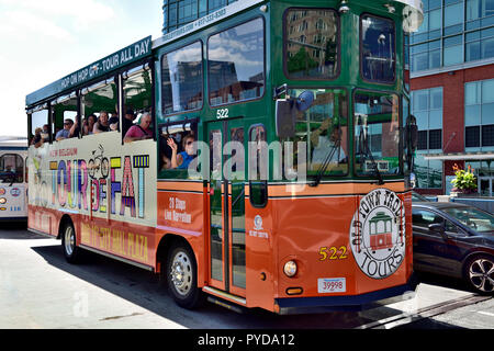 Boston, USA, Sightseeing Bus Stockfoto