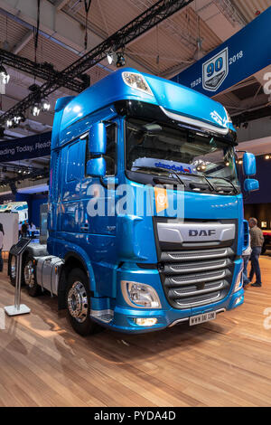 HANNOVER, Deutschland - 27.September 2018: DAF XF 530 FT SSC Traktor Stapler auf der Hannover IAA Nutzfahrzeuge Motor Show präsentiert. Stockfoto