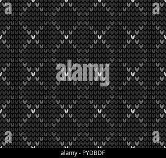 Abstrakte schwarze Kreuze nahtlose Strickmuster Hintergrund Stock Vektor