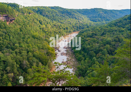 Big South Fork River fließt durch den Cumberland Schlucht Stockfoto