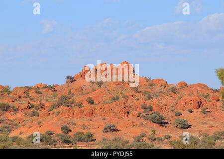 Mesa in der Lilleyvale Hügeln zwischen Winton und Boulia in westlichen Queensland. Die Region war einst unter der Eromanga See, da ausgetrocknet ist ein Stockfoto