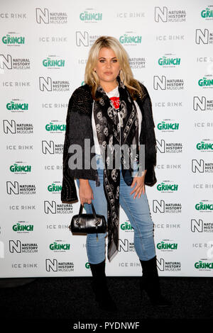 London Uk 24 Oktober 2018 das Natural History Museum, Kensington Nadia Essex besucht das Natural History Museum Ice Rink starten Abend Stockfoto