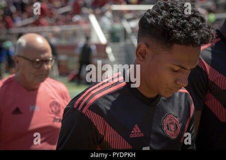 Manchester United Jugend Spieler Demetri Mitchell Stockfoto