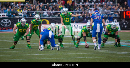 Oregon Enten Quarterback Justin Herbert Stockfoto