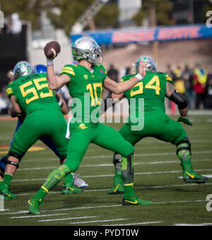 Oregon Enten Quarterback Justin Herbert Stockfoto