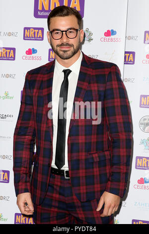 Die nationalen Reality-TV Awards 2018 an der Porchester Hall - Ankünfte mit statt: Alex Miller, Wo: London, Vereinigtes Königreich, wenn: 25 Sep 2018 Credit: Mario Mitsis/WENN.com Stockfoto