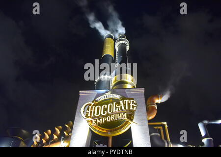 Orlando, Florida; Juli 27, 2018: Schokolade Emporium Restaurant, Universal CityWalk in Orlando, Florida Stockfoto