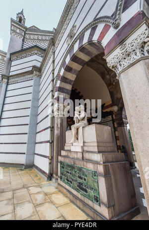 Besuchen Monumentaler Friedhof in Mailand. Italien Stockfoto