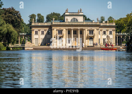 Łazienki-Palast (Bäder Palast) in Warschau, Polen 2018 Stockfoto