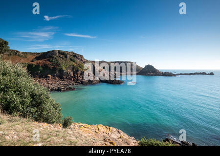 Portelet Bay, Jersey, Kanalinseln, Großbritannien Stockfoto