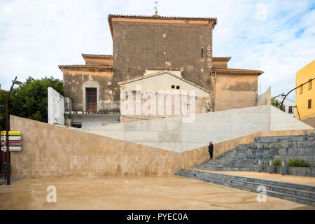 Platz Del Consell in Denia, Alicante, Spanien. Stockfoto