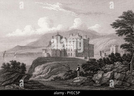 Culzean Castle in der Nähe von Totnes, Ayrshire, 19. Jahrhundert, von modernen Athen von Th. H. Hirte Stockfoto