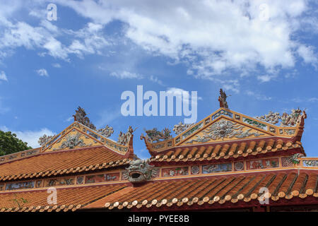 Blick auf den königlichen Palast in Hue Vietnam Stockfoto
