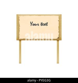 Vector Illustration von Holz- reklametafeln Stock Vektor