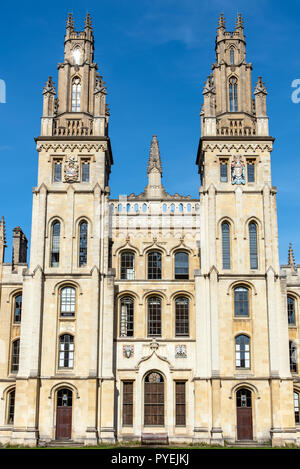 Die All Souls College in Oxford, Großbritannien Stockfoto