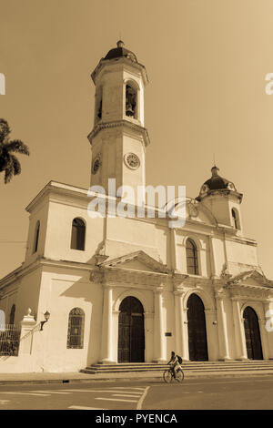 CIENFUEGOS, Kuba - 3. JANUAR 2017: Cienfuegos, Cuba - Kathedrale der Unbefleckten Empfängnis, Cienfuegos, Kuba. Stockfoto