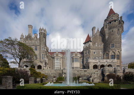 Casa Loma Neugotischen Stil Villa und Garten im Zentrum von Toronto, Ontario, Kanada Stockfoto