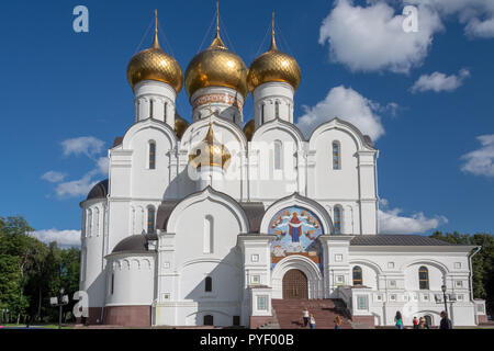 Himmelfahrts-Kathedrale in Jaroslawl, Russland Stockfoto