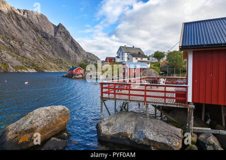 Nusfjord ist einer der vielen Fischerdorf auf den Lofoten norwegen Stockfoto