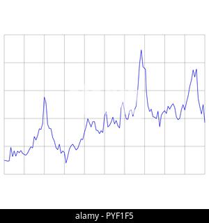Business-Grafik und Grafik, Konzept des Wachstums Stock Vektor
