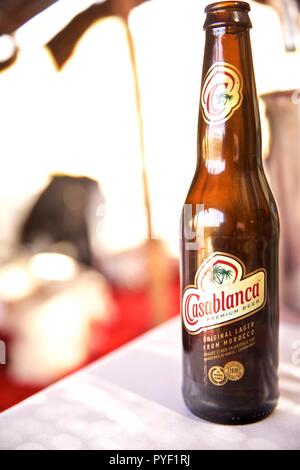 Bier aus Casablanca Marokko Stockfoto