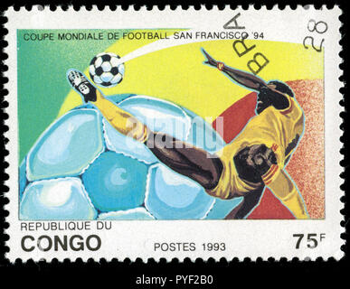 Poststempel Stempel aus Kongo-brazzaville in der WM-Serie in 1973 erteilt Stockfoto