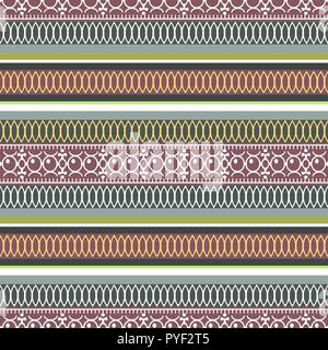 Abstract ethnische nahtlose Muster, Vector Illustration, dekorativen Hintergrund. Reich verzierte Horizontale multicolor bunt Maßwerk für Architektur Design, Textil Stock Vektor