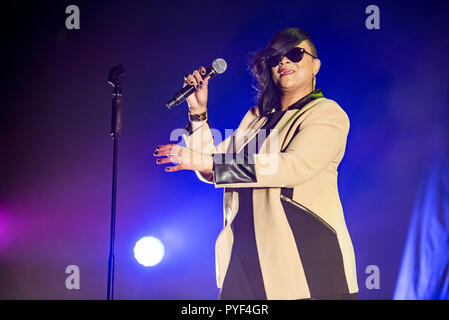 Manchester, Großbritannien. 27. Oktober 2018. Gabrielle Unterstützung von Rick Astley in der Manchester Arena an seine UK-Tour, Manchester 27/10/2018 Stockfoto