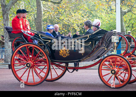 Der Staatsbesuch des Königs und der Königin von Holland - 23. Oktober 2018 Stockfoto