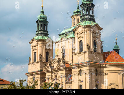 Kirche St. Nicolas in Prag, Tschechische Republik. Stockfoto