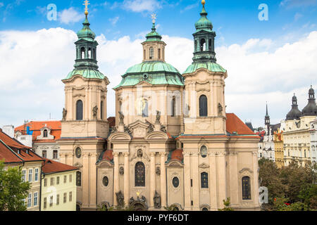 Kirche St. Nicolas in Prag, Tschechische Republik. Stockfoto