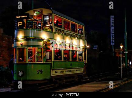 Wirral, Großbritannien Merseyside Straßenbahnen setzen auf Twilight Ereignis für 1. Mal credit Ian Fairbrother/Alamy Stockfotos Stockfoto