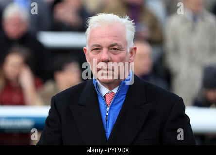 Trainer Jeremy Noseda während des Vertem Futurity Trophy Tag in Doncaster Racecourse. PRESS ASSOCIATION Foto. Bild Datum: Samstag, Oktober 27, 2018. Siehe PA Geschichte RACING Doncaster. Photo Credit: Simon Cooper/PA-Kabel. Stockfoto