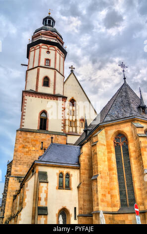 St. Thomas Kirche in Leipzig - Sachsen, Deutschland Stockfoto