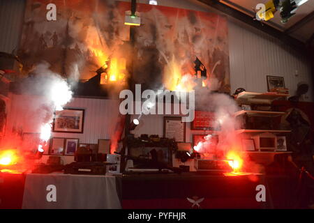 Sehenswürdigkeiten und Klänge von WWII zeigen, an der wir wieder WW2 Museum, Freiston Freiston, Ufer, Lincolnshire, England, UK Treffen! Stockfoto