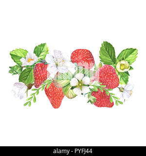 Aquarell von Hand bemalt Bouquet. Stockfoto