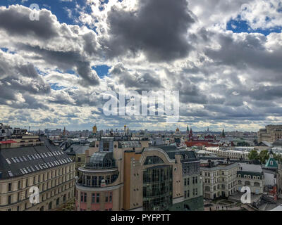 Moskau Rooftop View aus der Sicht auf Detskiy Mir Trading Center Stockfoto