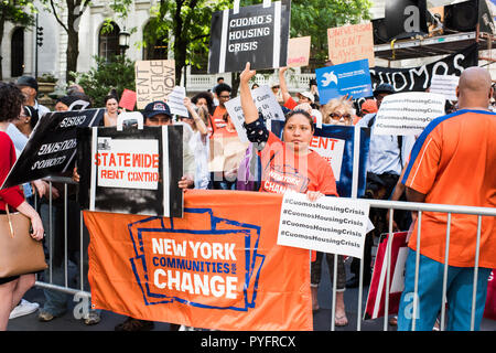 New York City, NY, USA - Juni 14, 2018: März Obdachlosigkeit, New York City zu beenden. Stockfoto