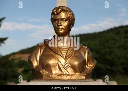 Denkmal an der sowjetischen Märtyrer Friedhof in Chongjin Stockfoto