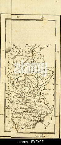 Carey's American pocket Atlas; mit zwanzig Karten... mit einer kurzen Beschreibung jedes Staates und der Louisiana: Auch die Zählung der Einwohner der Vereinigten Staaten, für 1801 und die Ausfuhren aus den Vereinigten Staaten für zehn Jahre Stockfoto