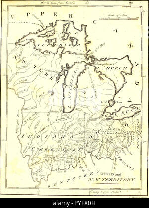 Carey's American pocket Atlas; mit zwanzig Karten... mit einer kurzen Beschreibung jedes Staates und der Louisiana: Auch die Zählung der Einwohner der Vereinigten Staaten, für 1801 und die Ausfuhren aus den Vereinigten Staaten für zehn Jahre Stockfoto