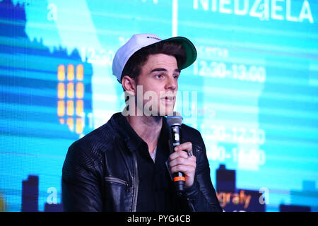 Corato, Polen, 27. Oktober 2018: Schauspieler Nathaniel Buzolic besucht Warschau Comic Con. © Jake Ratz/Alamy leben Nachrichten Stockfoto