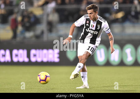 Empoli, Italien. 27. Oktober 2018. Paulo Dybala von Juventus Turin in der Serie A Match zwischen Empoli und Juventus Turin, Stadio Carlo Castellani, Empoli, Italien am 27. Oktober 2018. Foto von Giuseppe Maffia. Credit: UK Sport Pics Ltd/Alamy leben Nachrichten Stockfoto