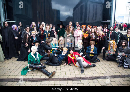 London, Großbritannien. 27. Oktober 2018. MCM Comic Con im Excel Centre, London Am 27. Oktober 2018 Credit: Tom Rose/Alamy leben Nachrichten Stockfoto