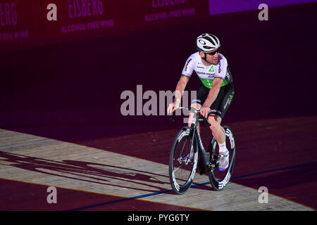 Mark Cavendish während sechs Tage London 2018 Lee Valley Olympic Velopark, Queen Elizabeth Park am Samstag, den 27. Oktober 2018. LONDON ENGLAND. (Nur redaktionelle Nutzung, eine Lizenz für die gewerbliche Nutzung erforderlich. Keine Verwendung in Wetten, Spiele oder einer einzelnen Verein/Liga/player Publikationen.) Credit: Taka Wu/Alamy leben Nachrichten Stockfoto