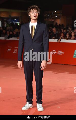 Rom, Italien. 27 Okt, 2018. Roma Kino Fest 2018. Rome Film Festival. Red Carpet Movie Magic Nächte. Im Bild: Giovanni Toscano Credit: Unabhängige Fotoagentur/Alamy leben Nachrichten Stockfoto