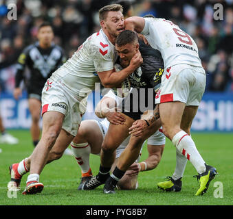 Hull, UK, 27. Oktober 2018. KCOM Stadion, Hull, England; suppcat{Kategorie} {1}, {2} suppcat suppcat vs {3}; Foto: Dean Williams Credit: Dean Williams/Alamy leben Nachrichten Stockfoto