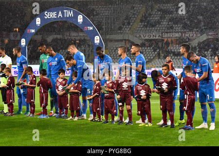 Turin, Italien. 27. Okt 2018. Serie A TIM Fußballspiel zwischen Torino FC und ACF Fiorentina im Stadio Grande Torino am 27. Oktober 2018 in Turin, Italien. Quelle: FABIO UDINE/Alamy leben Nachrichten Stockfoto